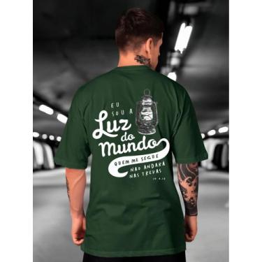 Imagem de Camiseta Oversized Luz do mundo Masculina e Feminina Lançamento Method