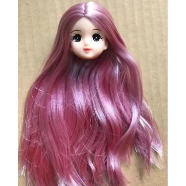 Imagem de Cabeças De Boneca Licca Careca Fofas Para Crianças DIY Maquiagem Práti