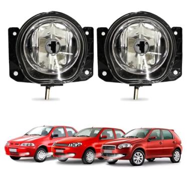 Imagem de Par Farol de Milha para Palio 2001 a 2014 G2 G3 G4 Farolete Auxiliar Neblina