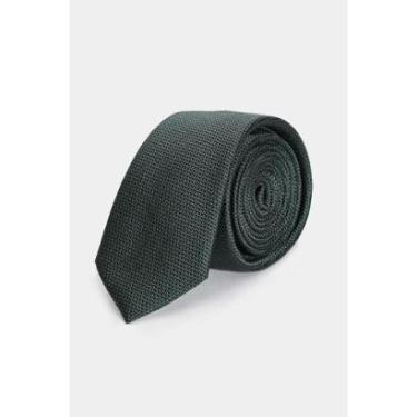 Imagem de Gravata Aramis Jacquard Seda Textura Verde Escuro-Masculino