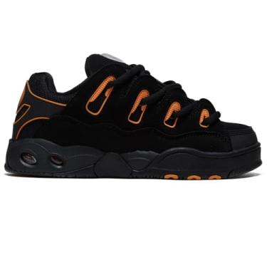 Imagem de Osiris Tênis de skate masculino D3 Og, preto/preto/laranja, 38