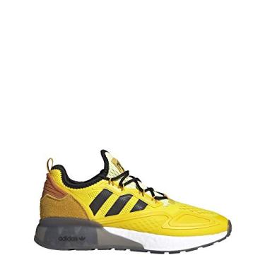 Imagem de adidas Tênis masculino Ninja ZX 2K Boost, Amarelo/Ouro Legacy / Tech Copper, 8.5