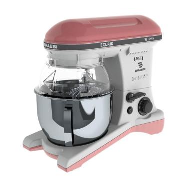 Imagem de Batedeira Planetária Profissional Eclair 10 Velocidades 5l 1500w Bp-500 Rosa Bivolt - Braesi