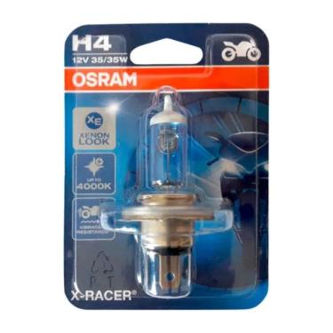 Imagem de Lâmpada Osram Moto Farol H4 12v 35/35w X-racer Super Branca