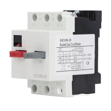 Imagem de Garosa Disjuntor de Protetor de Motores, Disjuntores de Caixa Moldada de 3p 3p, Proteção Avançada para Uso Doméstico e Industrial, Fácil de Instalar, Seguro e Durável (6.3-10a)