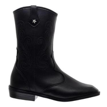 Imagem de Bota Cano Médio Infantil Menina Molekinha 2183.201 Preto-Feminino