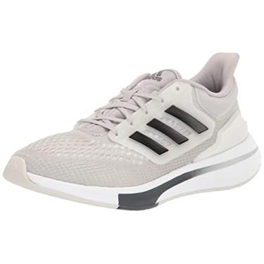 Imagem de adidas Tênis de corrida masculino Eq21, Cinza metálico/preto/cinza órbita, 12.5