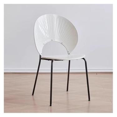 Imagem de JINMLBO Cadeira de mesa, cadeira giratória de acrílico transparente com almofada com rodas, cadeiras giratórias ajustáveis para quarto, sala de estar, penteadeira (branca)