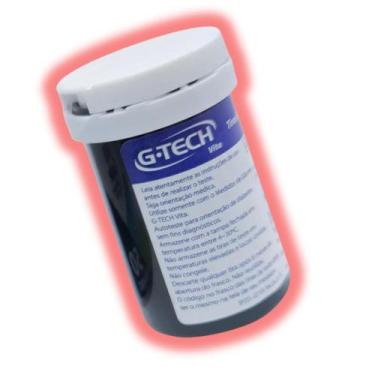 Imagem de 50 Fitas Tiras Medir Glicemia G-tech Vita Glicose Diabetes - Gtech