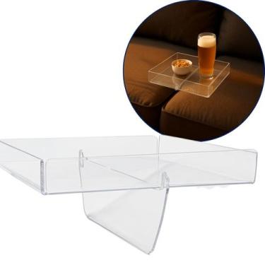 Imagem de Suporte Porta Copo Sofá 20x20 Bandeja Snack Bebida Controle Remoto Pip