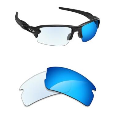 Imagem de Alphax Lentes de reposição adaptáveis fotocromáticas espelhadas não polarizadas para óculos de sol Oakley Flak 2.0 OO9295