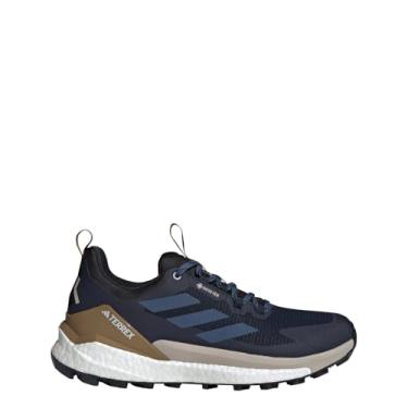 Imagem de adidas Tênis de caminhada masculino Terrex Free Hiker 2.0 Gore-tex cano baixo, Legend Ink/Wonder Steel/Bronze Strat, 45