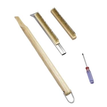 Imagem de predolo Escova para forno de pizza de 26'', escova para limpeza de pedra de pizza, churrasqueiras ao ar livre, restaurantes, resistente ao calor