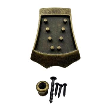 Imagem de TTETTZ Peça de reposição para bandolim, peça resistente e fácil de instalar com parafusos de montagem para bandolim de 8 cordas, Bronze