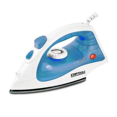 Imagem de Ferro de Passar Roupa a Vapor Eletrico 1500W com Base de Cerâmica 127V ou 220V - Ferro de Engomar - Ideal para Uso Doméstico e Viagem (220V (Azul))