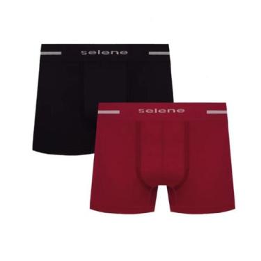 Imagem de Kit 2 Cuecas Boxer Masculina De Poliamida Sem Costura Selene - Selene 