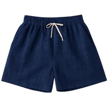 Imagem de Shorts Masculino Casual em Tecido Leve com Cós Elástico e Cordão - DMB