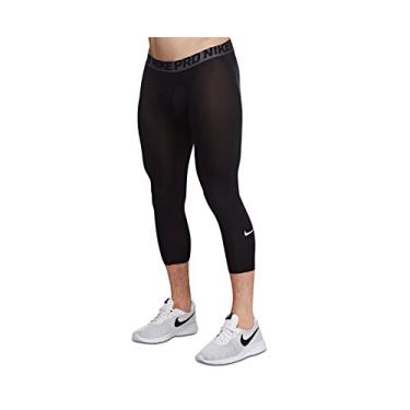 Imagem de Meia-calça masculina Nike Pro 3/4, Black/Dark Grey/White, Medium