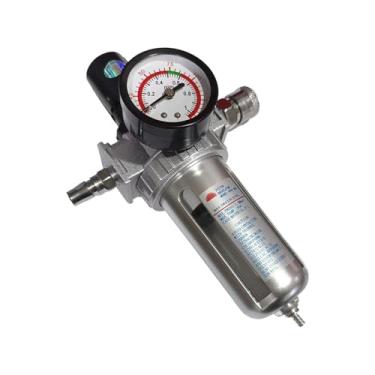 Imagem de Filtro Regulador De Ar Comprimido | Filtro Pneumático, Lubrificador E Separador De Água | Para Mecânica Automóvel, Pintura Com Spray, Jateamento E Construção