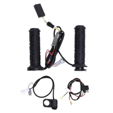 Imagem de Acouto Motocicleta Aquecimento Elétrico Guidão Grip 7/8 Polegada Rain Proof Non Slip Textured Elétrica Hot Hand Grip Acessórios Motocicleta