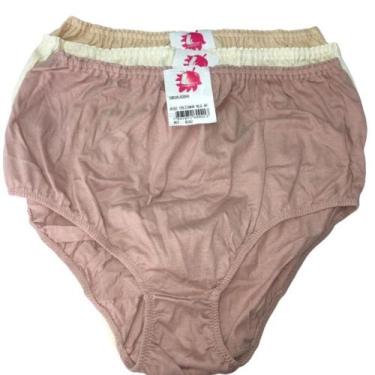 Imagem de Kit 6 calcinhas adulto 100% algodão plus size modelo 162 luminate tama