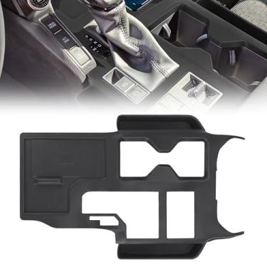 Imagem de TIEZFUL Organizador de console central adequado para Toyota Land Cruiser LC250 2024 2025, caixa de armazenamento de lacuna de assento de carro de silicone antiderrapante tapete de carregamento sem fio