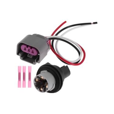 Imagem de REPAIROCK 1 conjunto de fiação de soquete de luz de seta para Dodge para Ram 1500 2009-2012 No.68083021AA Lâmpada Conector Chicote Pigtail