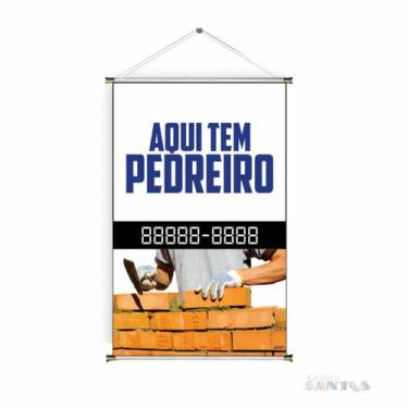 Imagem de Banner pronto Pedreiro BA 268 medida 45x70 cm arte pronta
