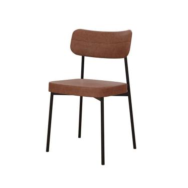 Imagem de Cadeira Mynna Fixa C/4 Pes 525 X 470 X 790 Mm C/1 Un. Courino Whisky Courino Whisky