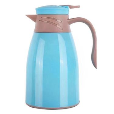 Imagem de Kit Garrafa Térmica 1 Litro 4 Xicaras Canecas Vidro 220Ml - Tesla Stor