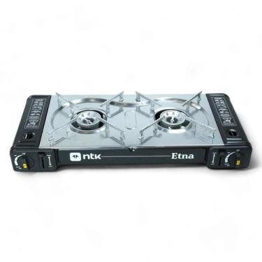 Imagem de Fogareiro Horizontal 2 Bocas Etna 63Cm Aço Inox Nautika