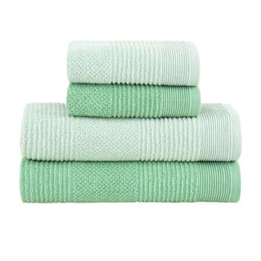 Imagem de Jogo de Toalhas Buddemeyer Maya Extra Soft Banho Verde/Verde 4 peças