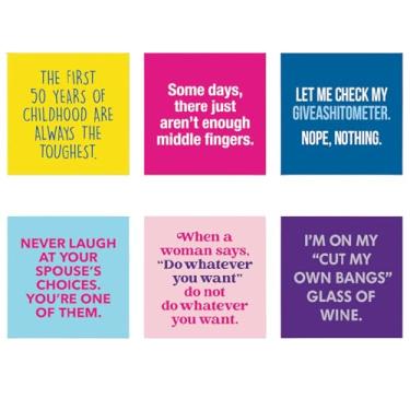 Imagem de Combo Ímãs engraçados de geladeira para adultos – ímãs de citação hilária de 7,6 cm x 7,6 cm para bom humor, ímãs de geladeira inspiradores, presente de ímã de barra, ímãs sarcásticos | Desfrute de