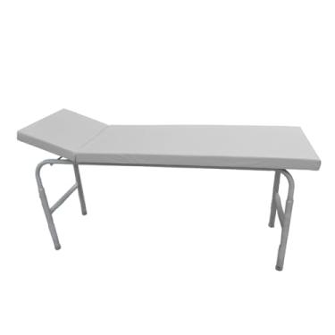 Imagem de Maca Mesa de Exame Clínico Hospitalar 65x180cm Estofada Branca