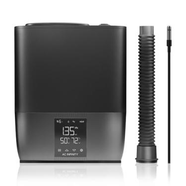 Imagem de AC Infinity CLOUDFORGE T5, umidificador de plantas de névoa quente 9L com controles de umidade VPD de 10 níveis, vaporizador quente/frio para todos os climas, purificação contínua de água, mangueira
