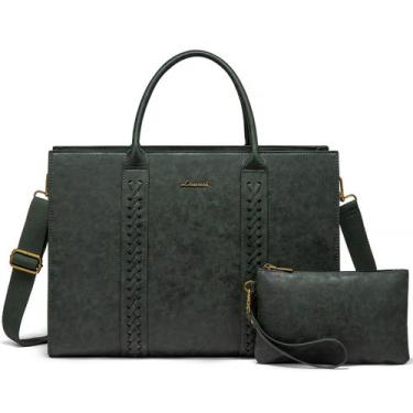 Imagem de Sacola para laptop LOVEVOOK Vintage Leather 15,6" impermeável