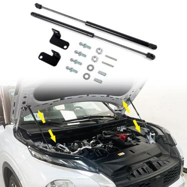 Imagem de CTH Para Mitsubishi Outlander 2022-2024 amortecedores de capô amortecedores de capô macaco hidráulico suporte de mola amortecedor de elevação kit de amortecedores de elevação acessórios para carro