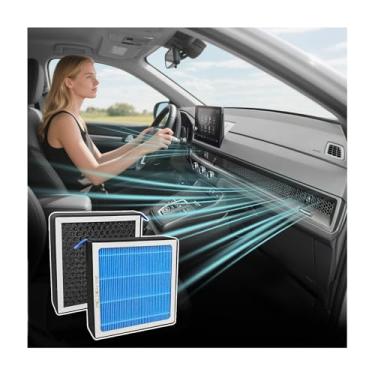 Imagem de MASHA HEPA Filtro de ar de cabine para Honda 2023-2024 Accord HR-V CR-V Civic Clarity CR-Z FIT Insight Odyssey, com filtros de ar de substituição de carbono ativado