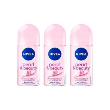 Imagem de Desodorante Roll-On Nivea 50Ml Pearl Beauty - Kit Com 3Un