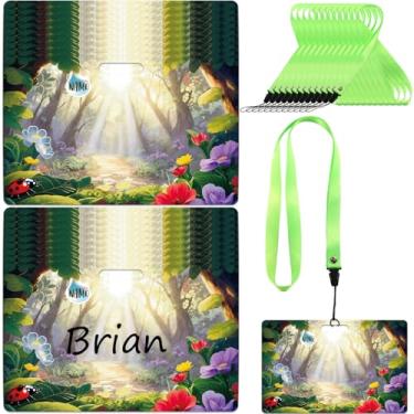 Imagem de JarThenaAMCS 24 etiquetas de nome VBS 2025 com cordão de atividade, crachás de nome da Bíblia cristã para igreja, acampamento de verão, material escolar