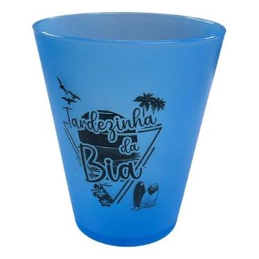 Imagem de Kit 50 Copos Ecológicos Personalizados 300ml – Reutilizáveis para Festas e Eventos (Azul)