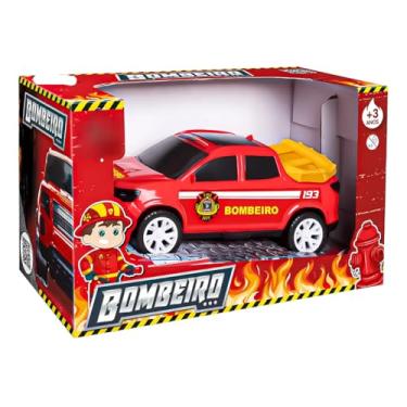 Imagem de Caminhonete Bombeiro Pick-Up com Bote – Caminhão de Resgate Infantil em Plástico, Brinquedo para Crianças a Partir de 3 Anos