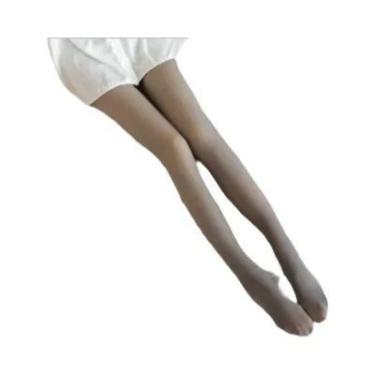 Imagem de Meia-calça Térmica Grossa Feminina Cintura Alta Quente Translúcida Leg