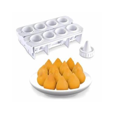 Imagem de Fabrica de Coxinhas Com 8 Formas Plástico Rápido e Prático - Genérico