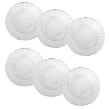 Imagem de Conjunto Pratos Rasos Duralex Primavera Nadir 6 Unidades