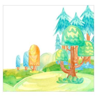 Imagem de Papel de Parede Adesivo Infantil Montanhas Bebe Quarto - 543pcp - Allo