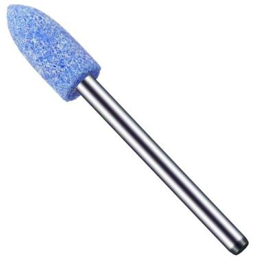 Imagem de Ponta Montada 6Mm Rebolo Azul Bala Haste 3Mm Micro Retífica - Dremax