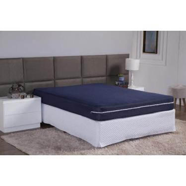 Imagem de Capa Para Cama de Solteiro 30cm Altura Malha Gel Com Zíper Protege e R