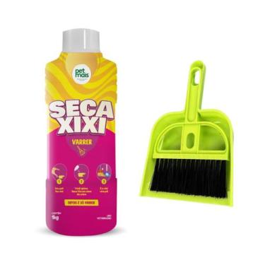 Imagem de Seca Xixi Perfumado 1kg Kit Mini Pá e Vassoura Multiuso  Transforma Ur