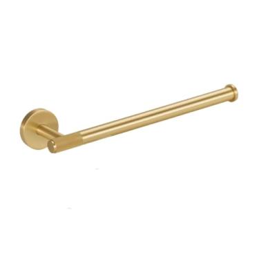 Imagem de Acessórios para banheiro da série Latão serrilhado, acessórios para toalhas, ganchos, suportes para rolo de papel higiênico, preto e dourado, BA01MB, HD280